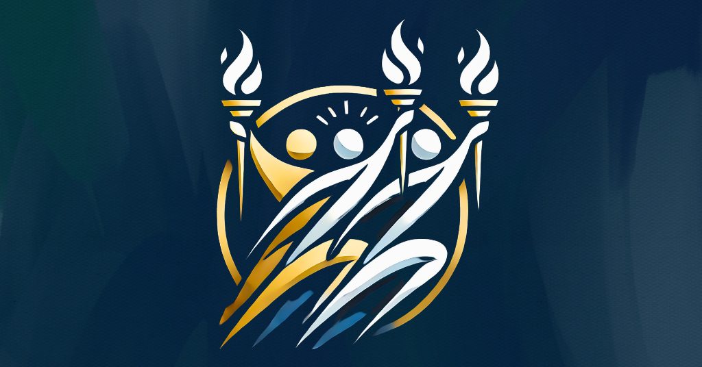 People Holding Torch Logo